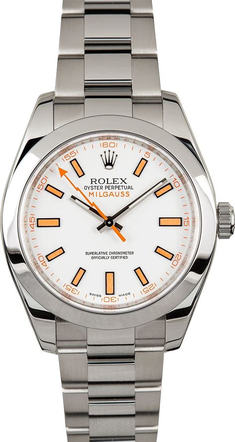 rolex milgauss white replica